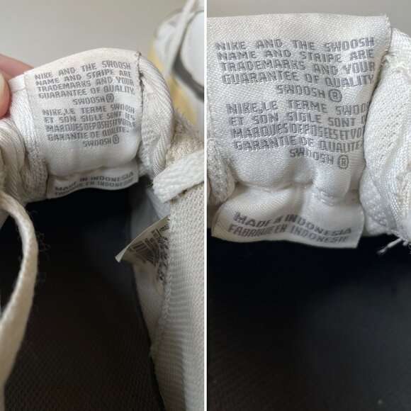 Nike Air Force 1 White Chrome Cream Sneakers Size 6 Youth EU 38.5 - Picture 9 of 16